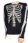 Various Punk Skeleton Top Longsleeve Womens Top