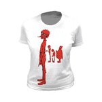 Gorillaz Murdoc Girlie/White T-shirt