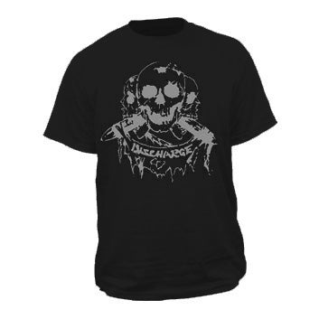 Discharge 3 Skulls Grey T-shirt