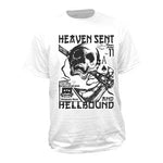 Various Punk Heaven Sent and Hellbound Mens Tshirt