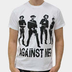 Against Me Cowboy White Mens Tshirt