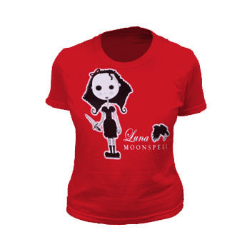 Moonspell Luna on Red ladies T-shirt T-shirt
