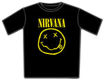 Nirvana Yellow Smiley Logo Mens Tshirt