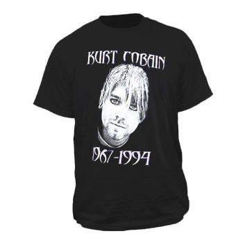 Nirvana Kurt Cobain RIP 1967 to 1994 T-shirt