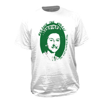 Green God Save The Queen T-shirt