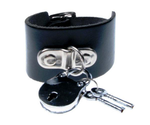 Various Adult Black Leather with Lock and Key Handcuff