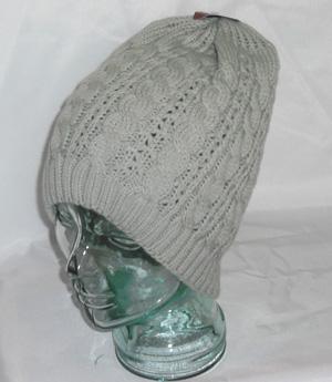 Chaos Brothers Cable Knit Light Grey Headwear