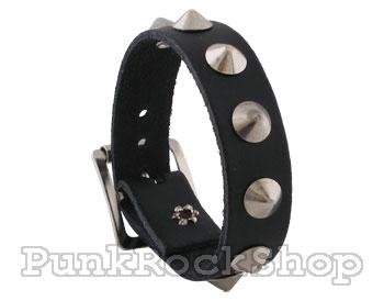 Various Punk Leather 1 Row conical Wristband Wristband